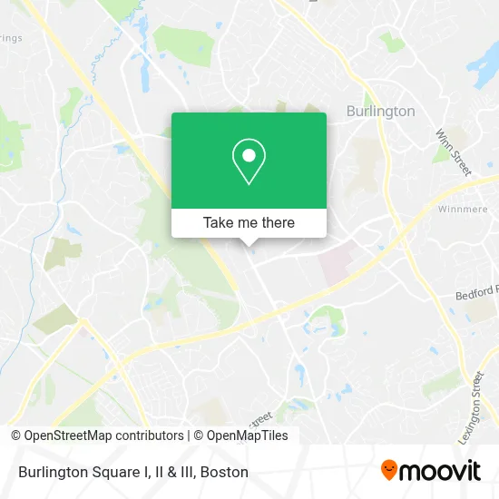 Burlington Square I, II & III map