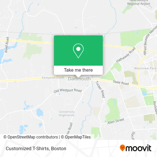 Customized T-Shirts map