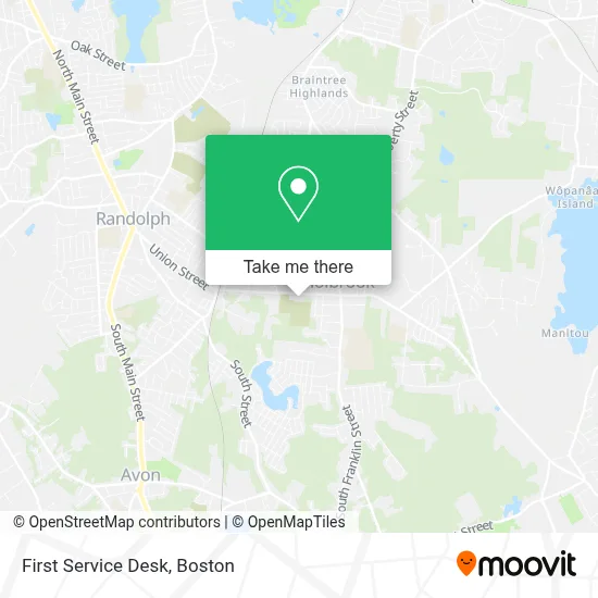 First Service Desk map