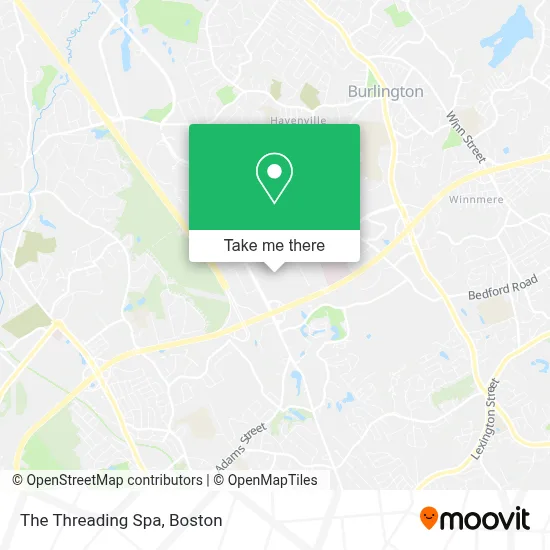 The Threading Spa map