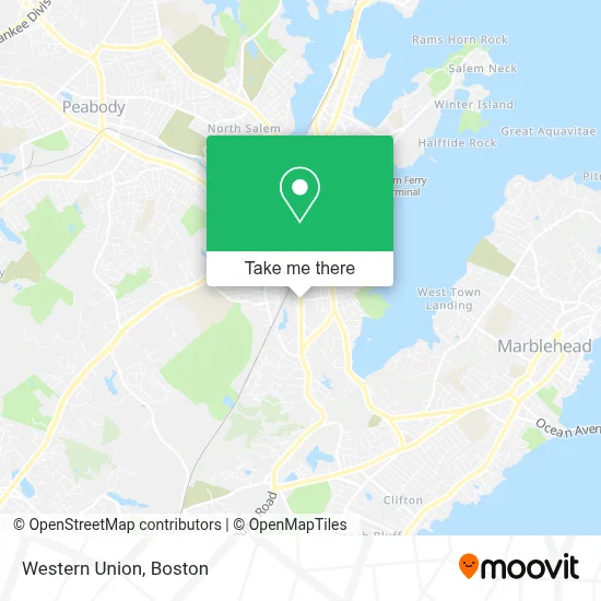 Western Union map