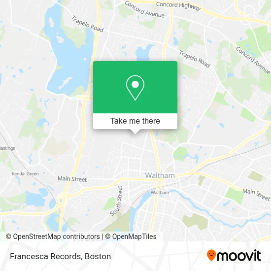 Francesca Records map