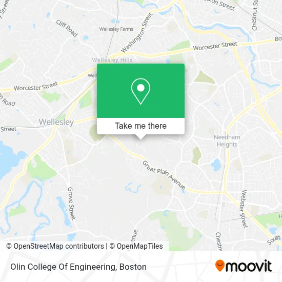 Olin College Of Engineering map