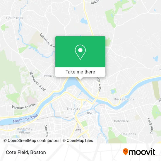 Cote Field map