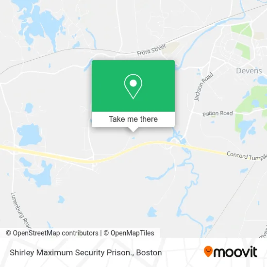 Shirley Maximum Security Prison. map