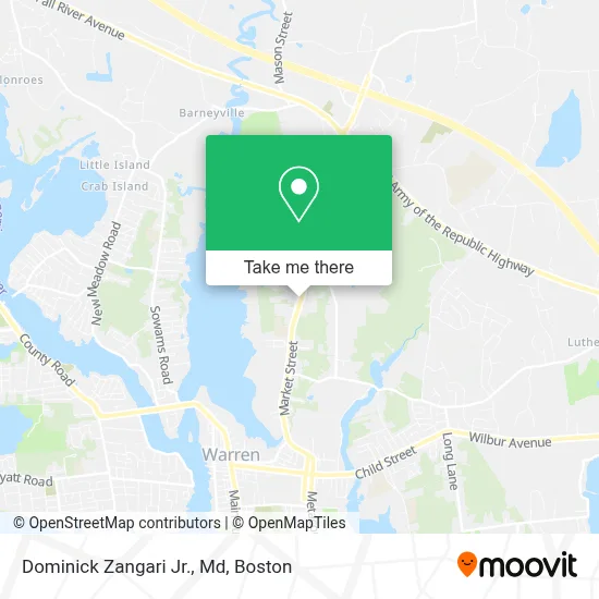 Dominick Zangari Jr., Md map