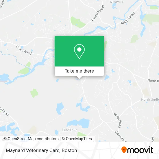 Maynard Veterinary Care map