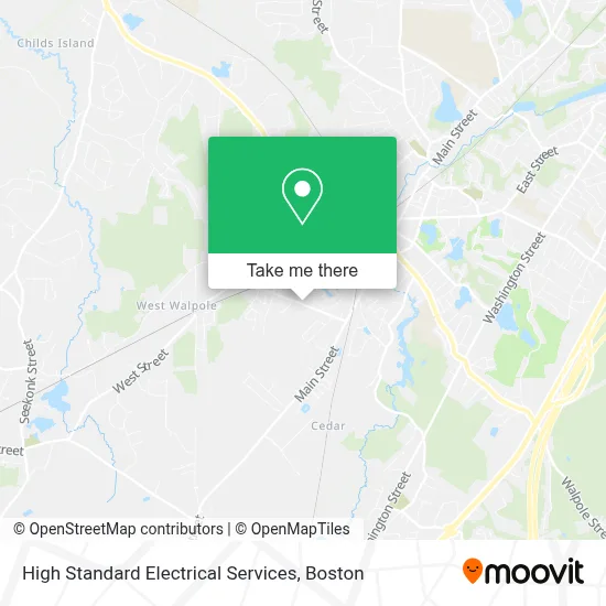 High Standard Electrical Services map