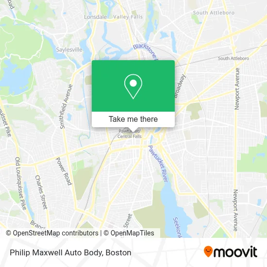 Philip Maxwell Auto Body map