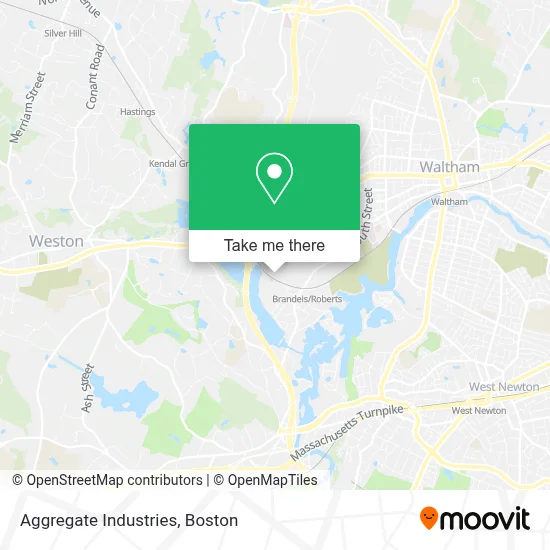 Aggregate Industries map