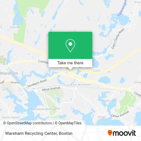 Wareham Recycling Center map
