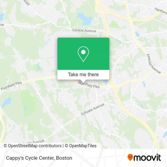 Cappy's Cycle Center map