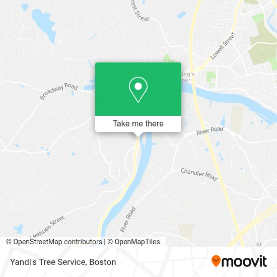 Yandi's Tree Service map