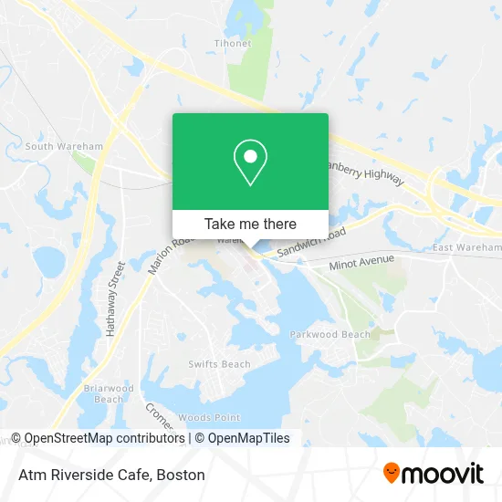 Atm Riverside Cafe map