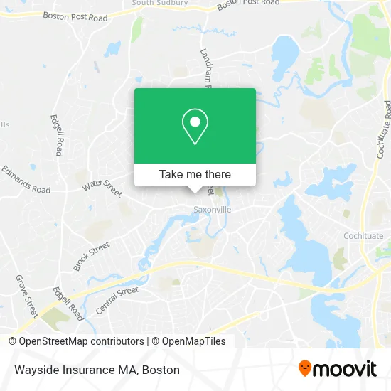Wayside Insurance MA map
