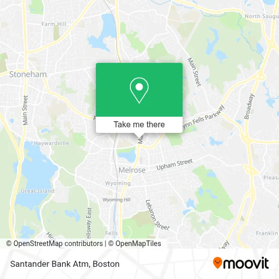 Santander Bank Atm map