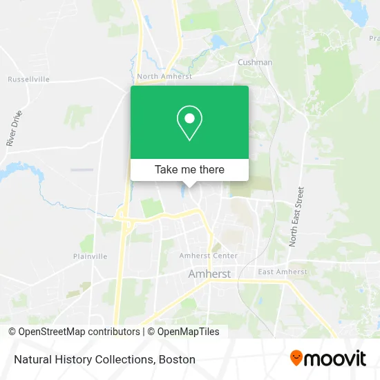 Natural History Collections map