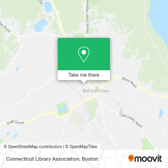 Connecticut Library Association map