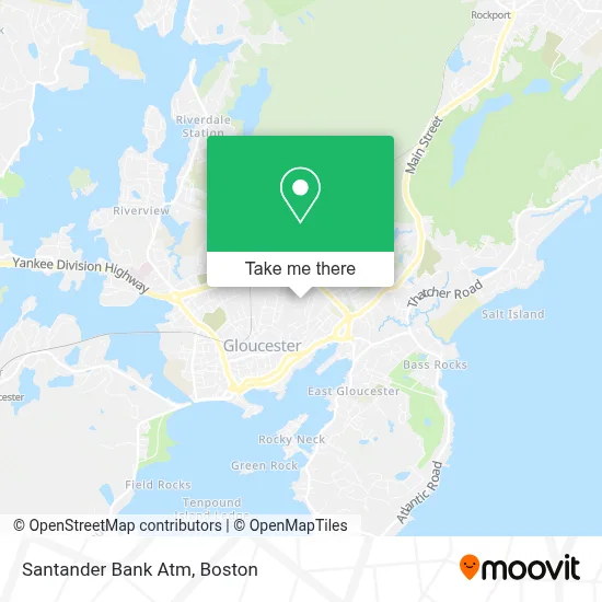 Santander Bank Atm map