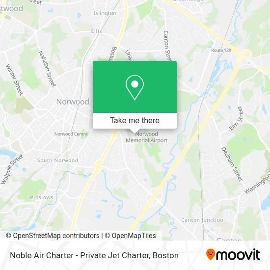 Noble Air Charter - Private Jet Charter map