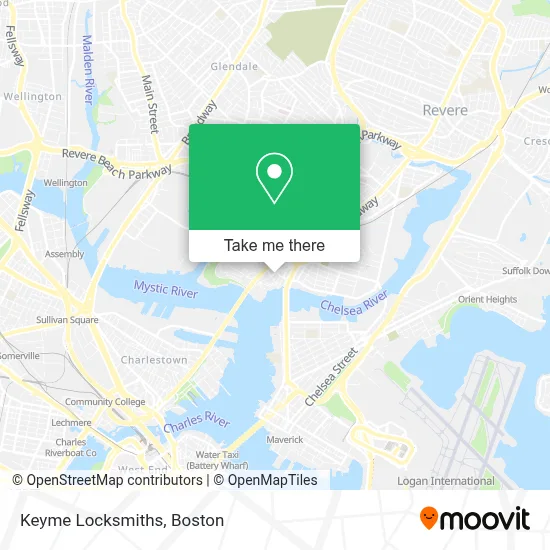 Keyme Locksmiths map