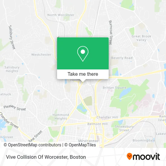 Vive Collision Of Worcester map