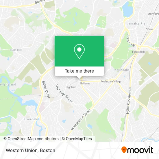 Western Union map