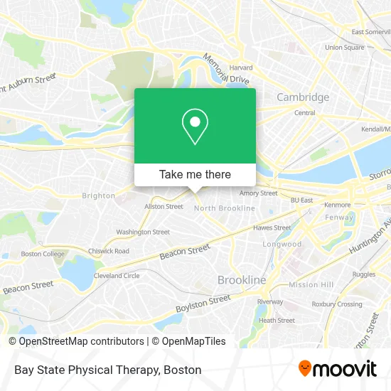 Bay State Physical Therapy map