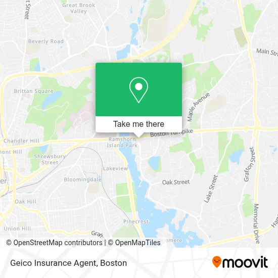 Geico Insurance Agent map