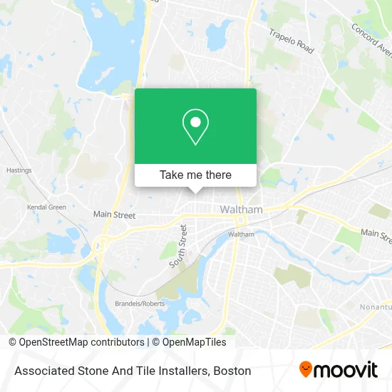 Associated Stone And Tile Installers map