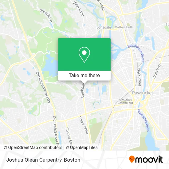 Joshua Olean Carpentry map
