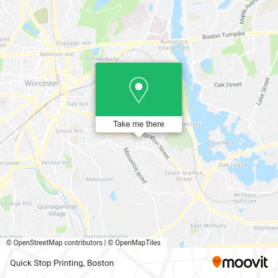 Quick Stop Printing map