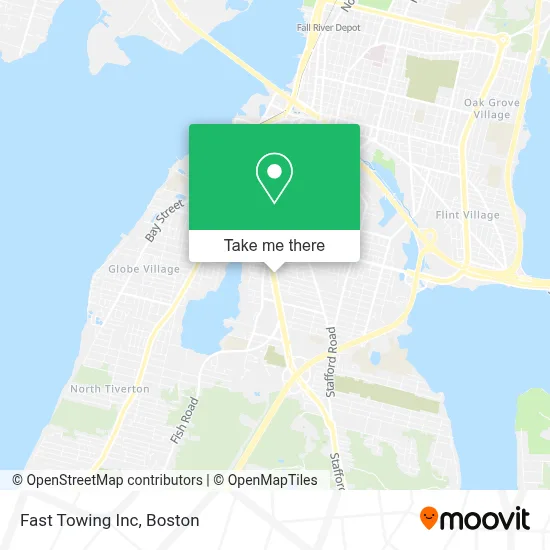 Fast Towing Inc map