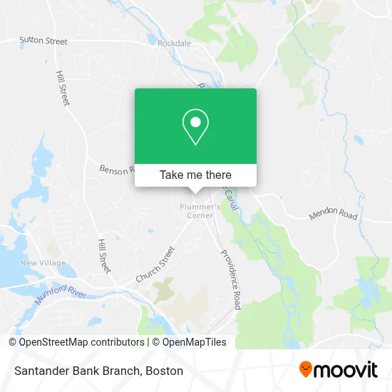 Santander Bank Branch map