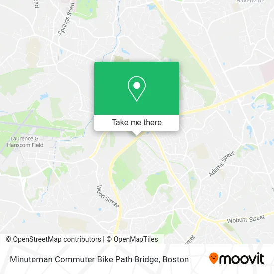 Minuteman Commuter Bike Path Bridge map