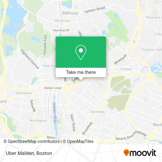 Uber Malden map