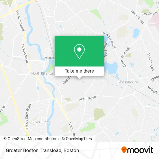 Greater Boston Transload map