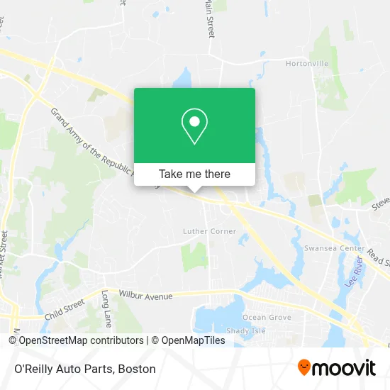 O'Reilly Auto Parts map
