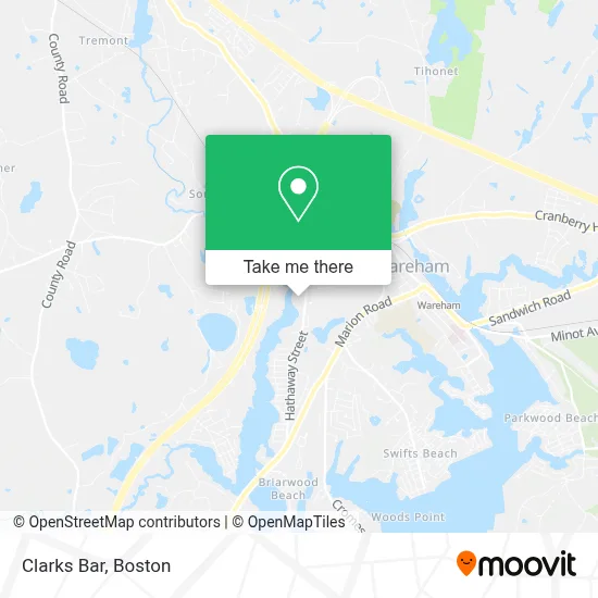 Clarks Bar map
