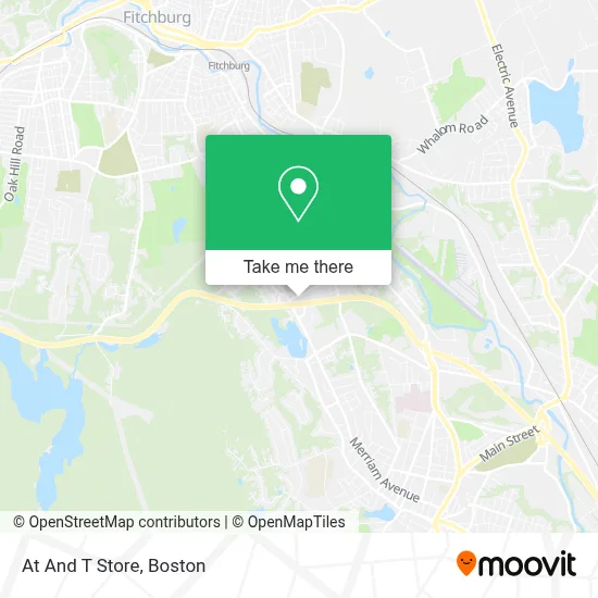 At And T Store map