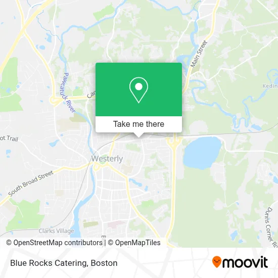 Blue Rocks Catering map
