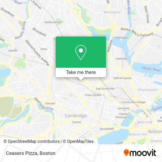 Ceasers Pizza map
