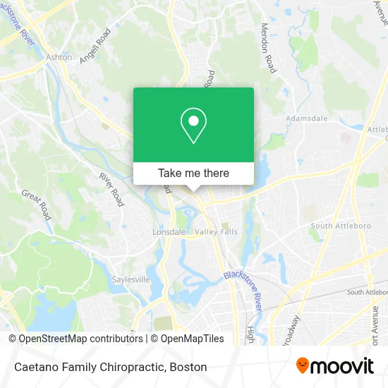 Caetano Family Chiropractic map