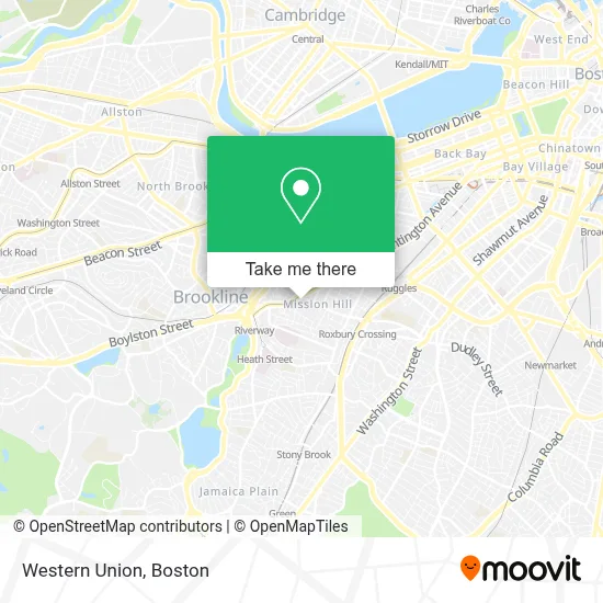 Western Union map