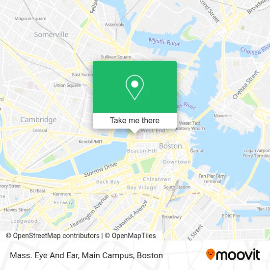 Mass. Eye And Ear, Main Campus map