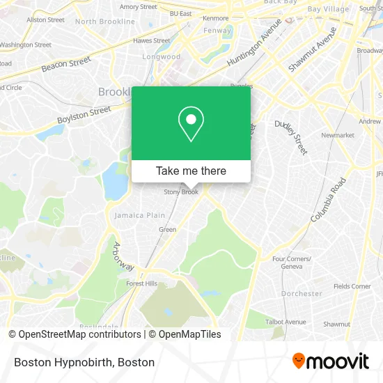 Boston Hypnobirth map