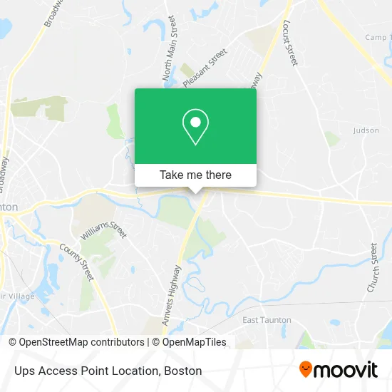 Ups Access Point Location map