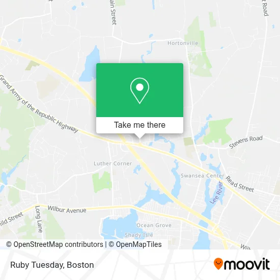 Ruby Tuesday map
