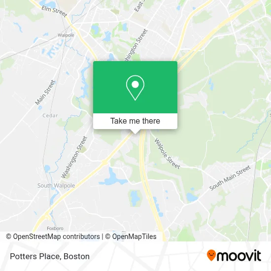 Potters Place map