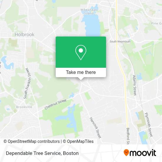 Dependable Tree Service map